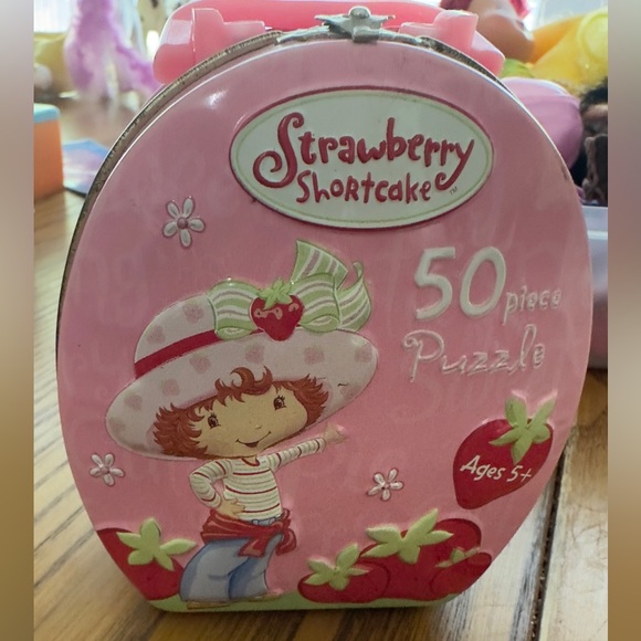 Vintage strawberry shortcake 50-Piece Puzzle - Pink tin - Picture 1 of 5